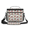 thumbnail image 2 of Lunch Box Pioneer Flower Floral Print Pattern Insulated Lunch Bag for Women Men,Medium Leakproof Lunchbox Cooler Bag Adjustable Strap,10 X 6.7 X 8 Inches, 2 of 6