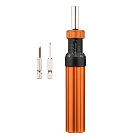 

Preset Torque Screwdriver with Slotted/ Cross Screwdriver Bit 1/4 Inch Hex Drive Micro Adjusting Torque Limited Screw Driver for Auto Mechanical Assembly