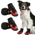 thumbnail image 1 of Chaussures pour Chiens de Grande, Petite et Moyenne Taille, Imperméables et Respirantes, Chaussons et Protège-Pattes avec Sangles Réfléchissantes, Bottes de Randonnée pour la Randonnée, 1 of 7