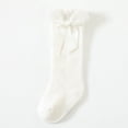 thumbnail image 1 of Calcetines hasta la rodilla para bebés y niñas, calcetines de vestir para niños pequeños, calcetines de algodón para bebés con lazo. Sincero Electrónica, 1 of 5