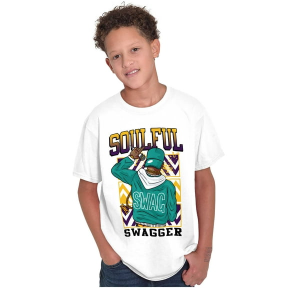 Urban Streetwear Soulful Swagger Boys Kids T Shirt Tees Tops Teen Brisco Brands M