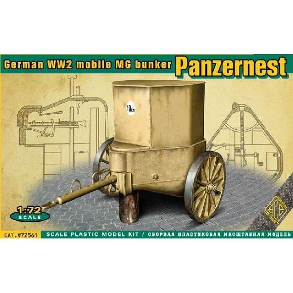1/72 WWII German Mobile MG Bunker Panzernest