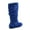 Royal Blue, variant on Zone 70 Women's Comfort Zipper Buckle Slouch Casual Flat Heel Mid Calf Round Toe Boots ( Black, 5)