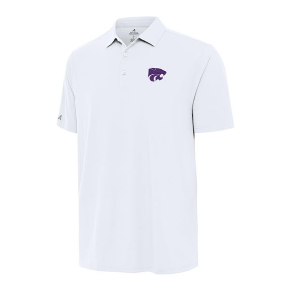 Men's Antigua White Kansas State Wildcats Era Polo