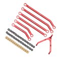 thumbnail image 4 of Linkage Tie Rod Kit, Aluminum Alloy Pull Rods Rustproof And Durable High Clearance  For 1/24 Model Car Modification Black,Red,Silver, 4 of 8