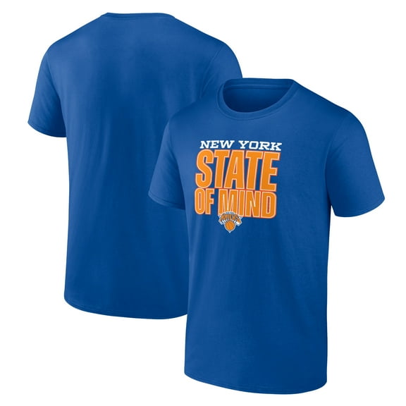 Men's Blue New York Knicks Pick & Roll Coverage T-Shirt