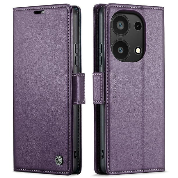 Funda tipo cartera Xiaomi Redmi Note 13 Pro 4G con cierre magnético, RFID, tarjetero, soporte, carga inalámbrica