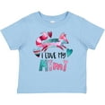 thumbnail image 3 of Inktastic I Love My Mimi Pink and Blue Fox with Hearts Boys or Girls Baby T-Shirt, 3 of 5