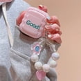 thumbnail image 2 of Pink Bluetooth Headset Charging Box For Airpods 1 2 Pro With Laser Bead Bracelet For Airpods 3 Earphone Soft Case, 2 of 11