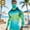 Green, variant on Zysthvn Athletic Shirts for Men Fishing Long Sleeve UPF 50 Plus Size T-Shirts for Men Hooded Lightweight Gradient with Face Mask Tops