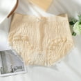 thumbnail image 2 of yunLCZ Women Seamless Hipster Underwear Women's And Comfortable Cotton Underwear Women's Inner Crotch Pleated Lace Lace Lace Large Base Underwear Stretch Cool Underwear for Women, 2 of 4