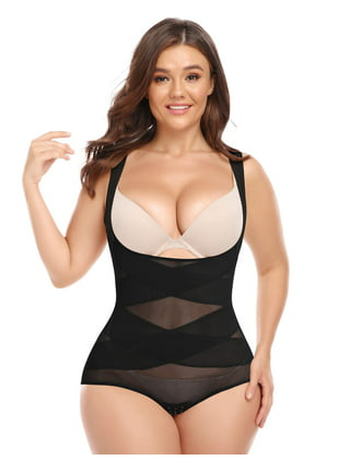 Shapewear Bodysuit for Women Tummy Control Stomach Body Shaper Cross  Compression abs Shaping Panty Corset Slimming Girdles 