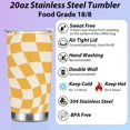 thumbnail image 3 of Christmas Birthday Gifts Aunt Niece Women Gifts Tumbler Plaid Coffee Mug Insulated Stainless Steel Thermal Cup with Lid, Vacuum Water Tumblers Travel Coffee Cup for Car Office, Vintage Checkered, 3 of 6