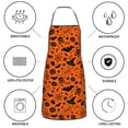 thumbnail image 6 of Yiaed Happy Halloween 6 Print Kitchen Apron with Hand Wipe Pockets,Big Pocket,Aprons for Women with Pockets, Waterproof for Cooking Baking, 6 of 7