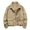 Khaki, variant on Loose Fit Cargo Jackets for Men Multi Pocket Button Front Long Sleeve Outerwear Lightweight Safari Outdoor Military Casual Daily Tops