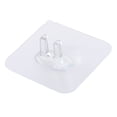 thumbnail image 2 of bedienty Wall Mounted Toothbrushes Holder Waterproof Brush Hanger Toothpaste Shaver Storage Bracket Space Saving Bathroom Transparent 1Set, 2 of 6