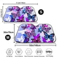 thumbnail image 7 of Lsque Flying Butterflies Car Windshield Sun Shade | Accordion Folding Style Auto Shade for Car Truck SUV Van | Blocks UV Rays Sun Visor Protector | Small, 7 of 7