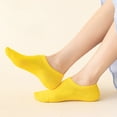 thumbnail image 3 of Eoperou 1 Pair Invisible Socks Quick Dry Anti-skid Breathable Comfortable Low-cut Sweat Absorption High Elasticity Thin Shallow Mouth Women Socks for Students, 3 of 7