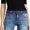 E-blue-guncolor Buckle, variant on Women No Show Stretch Belt Invisible Elastic Web Strap Belt with Flat Buckle for Jeans Pants Dresses