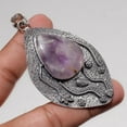 thumbnail image 2 of African Amethyst Pear Gemstone Pendant Handmade Antique Jewelry 3.30" FP 1068, 2 of 2