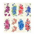 thumbnail image 1 of Wrapables Floral Temporary Tattoos Body Art Water Tattoos (8 Sheets), Roses & Peonies, 1 of 4