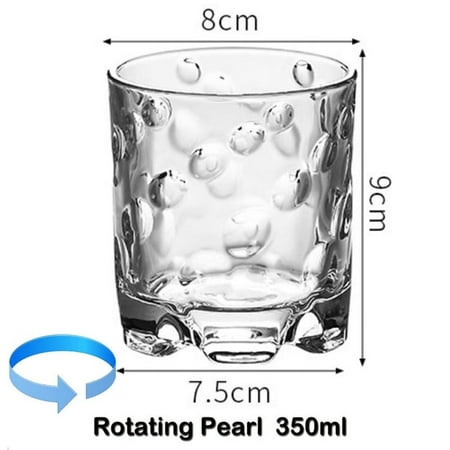 

Unique Rotating Whiskey Glass Old Fashioned Glass for Drinking Bourbon