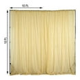 thumbnail image 2 of BalsaCircle 10 feet x 10 feet Sheer Voile Backdrop Drapes Curtains 2 Panels 5x10 feet Wedding Party Champagne, 2 of 7