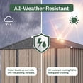thumbnail image 3 of Homall 6 x 4 ft Outdoor Metal Storage Shed, Garden Tool Shed with Floor Frame & Lockable Double Doors for Backyard, Patio, Lawn, Brown, 3 of 6