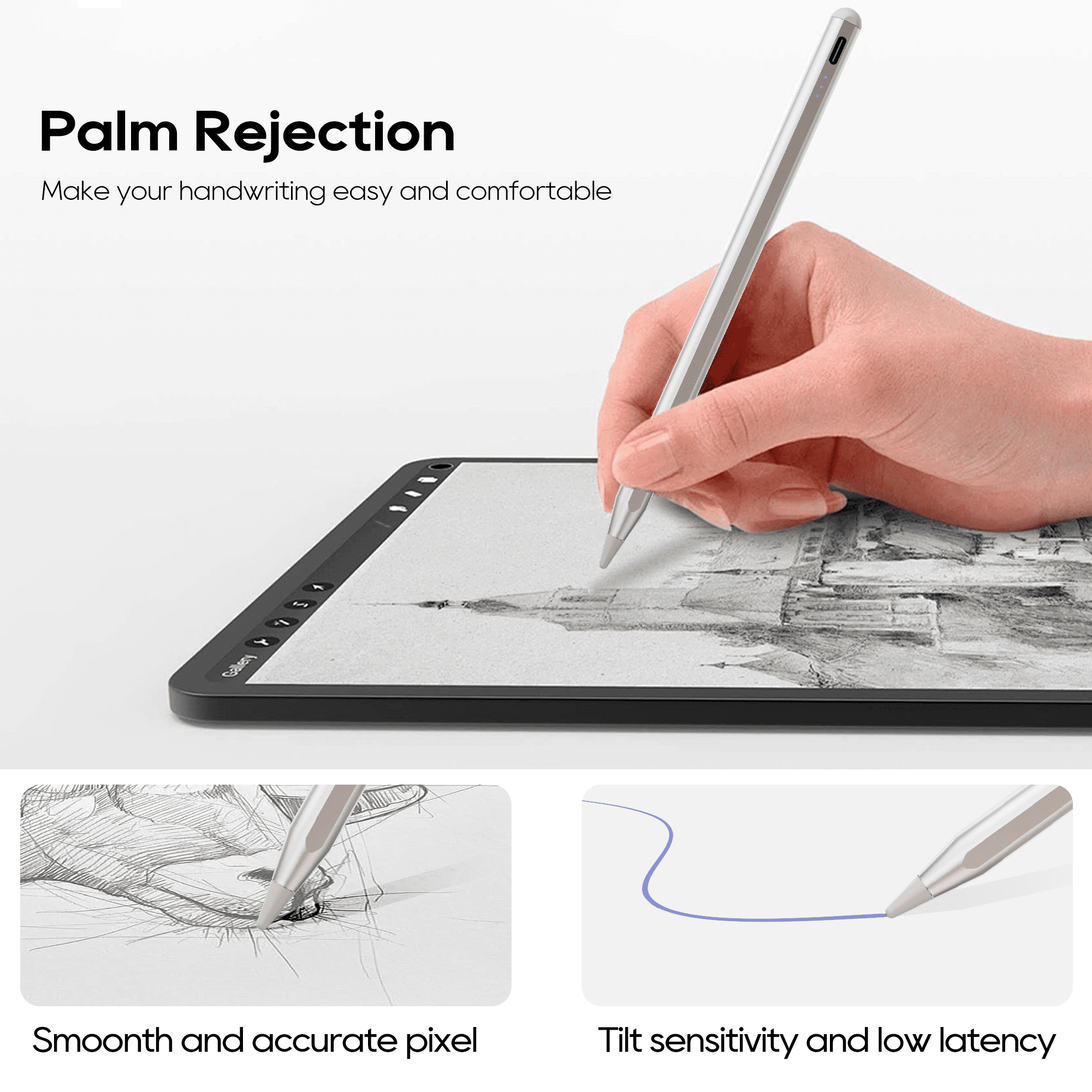 edaiser Stylus Pen + Swivel Keyboard Case with Trackpad Compatible with Apple iPad (7th-9th), iPad Air 3rd Gen, iPad Pro 10.5-inch 2nd Generation, Blue