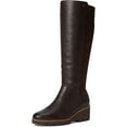thumbnail image 3 of Vionic Women's Ashland Knee High Wedge Boot Chocolate Wide Calf Leather 10W, 3 of 5