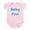 Petal Pink, variant on CafePress - Baby Finn (Blue) Infant Bodysuit - Baby Light Bodysuit, Size Newborn - 24 Months