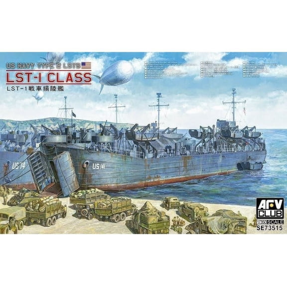 1/350 WWII USN Type 2 LSTS LSR1 Class Landing Ship