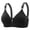 Black, variant on Women Wireless Bra for Elderly Ladies Breathable Full Coverage Support Bra Adjustable Strap 3 Row Back Hook Comfort Lingeries Black 38