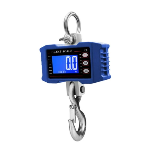 Báscula colgante báscula de pesaje báscula de grúa Digital portátil para el hogar báscula de equipaje para pesar equipaje maleta fábrica , Azul 1000kg