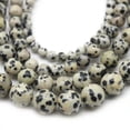 thumbnail image 2 of K-KED Dalmatian Spot Jasper Gemstone Faceted Round Beads 15.5'' 6mm 8mm 10mm-6 mm, 2 of 6