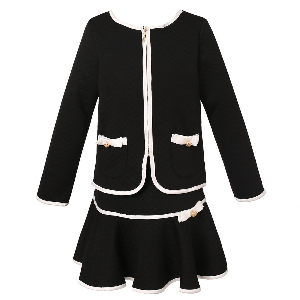 girls black dress jacket