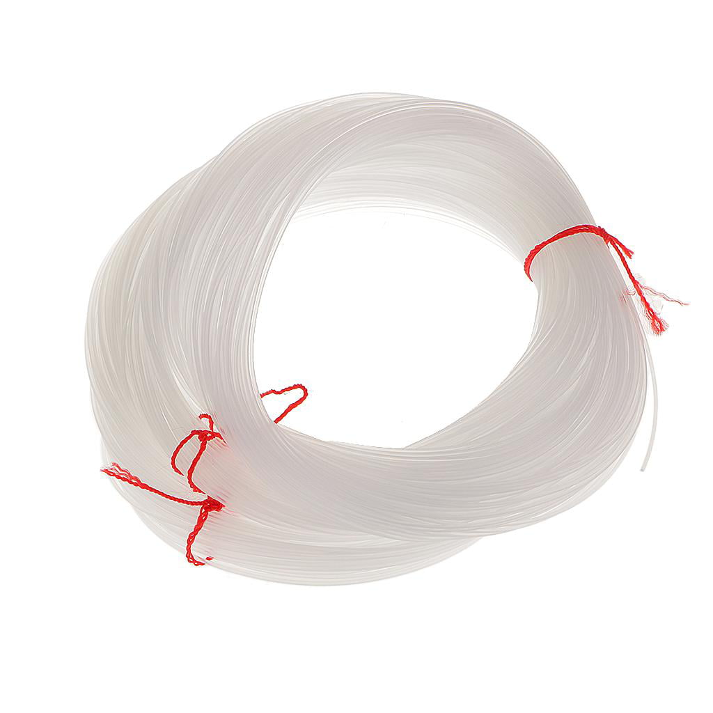 2x 100m Fishing Clear Wire Nylon Non Stretch Beading Transparent String Cord