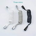 thumbnail image 6 of 1Pcs Retractable Useful Telephone Line Bathroom Accessories Flexible Water Plumbing Spring Shower Hose Sprayer Connect Pipe Toilet Bidet GREY 1.5M, 6 of 8