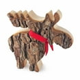 thumbnail image 5 of Wood Moose Figurines - Handmade Wooden Cute Deer Decorations - Animal Figurines & Statues - Large, 5 of 6