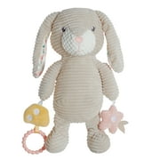 Modern Moments by Gerber Baby Boy or Girl Plush Sensory Activity Toy, Off-White Bunny
