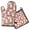 Bichon Frise Dog, variant on White Boston Terrier and Flower Kitchen Oven Mitt and Pot Holder Sets 2 Pcs for Baking, Cooking and Grilling, Heat Resistant Up To 392 °F