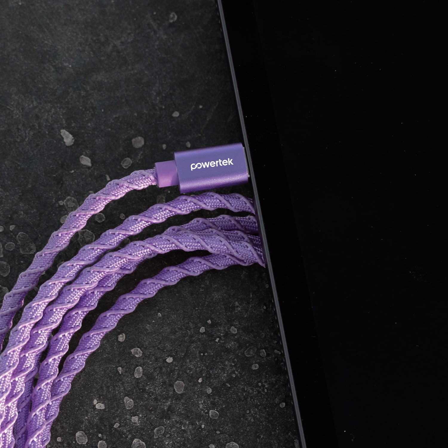 Liquipel Powertek USB-C to USB-C Twizzler Cable - Purple