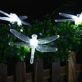 thumbnail image 3 of 21ft 30 LED Dragonfly Solar Powered String Lights, Outdoor Solar Fairy Lights Waterproof Decoration Light for Home, Garden, Patio, Christmas Tree, Flower, Lawn, Festival, 3 of 9