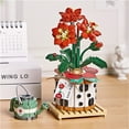 thumbnail image 6 of MACTANO Flower Mini Building Block Set Bouquet Bonsai Brick Kit Plastic Toy for Kid Adult Red 703PCS, 6 of 7