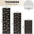 thumbnail image 4 of Black Highland Cow Flower Pattern Kitchen Rugs Sets Of 3,Kitchen Runner Rugs Non Skid Washable,Decorative Kitchen Floor Mats for Kitchen,Sink,Laundry,17"x30"+ 17"x47" + 17"x59", 4 of 6