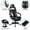 White, variant on Flash Furniture Optis Red Gaming Desk with Cup Holder/Headphone Hook & White Reclining Back/Arms Gaming Chair with Footrest