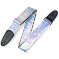 thumbnail image 1 of Levy's Leathers 2" Vinyl Guitar Strap Iridescent Design; Irridescent Rainbow (M7SC-SIL), 1 of 4