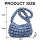 thumbnail image 5 of Bolsos tipo hobo con burbujas para mujer, bolso de mano acolchado para mujer, bolsos cruzados acolchados para mujer, bolso tipo hobo ligero y moderno, bolso de hombro acolchado, 5 of 5
