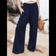 thumbnail image 4 of Pantalones Palazzo de para Mujer Azul Marino XL, 4 of 8