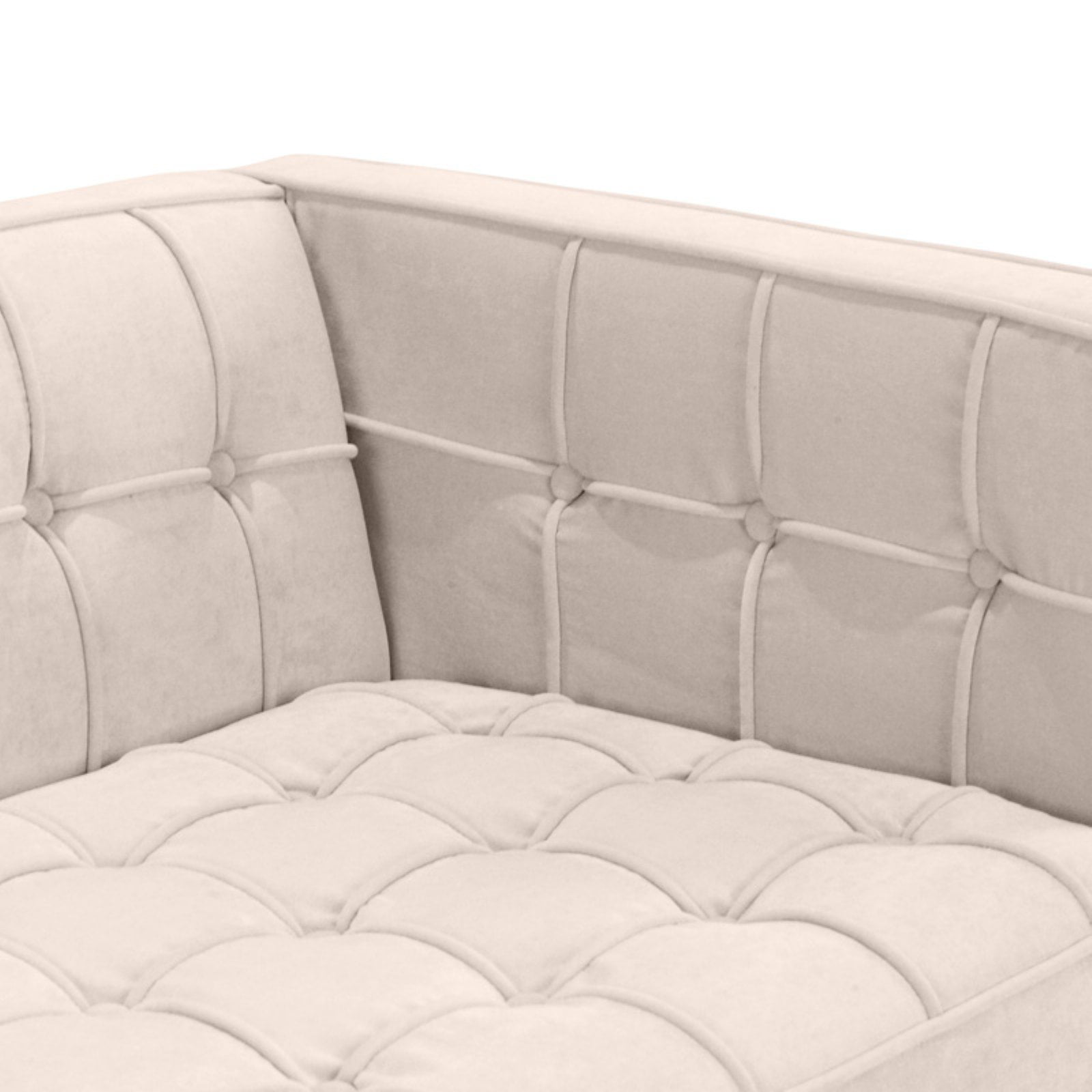 Armen Living Roxbury Sofa Tufted Cream